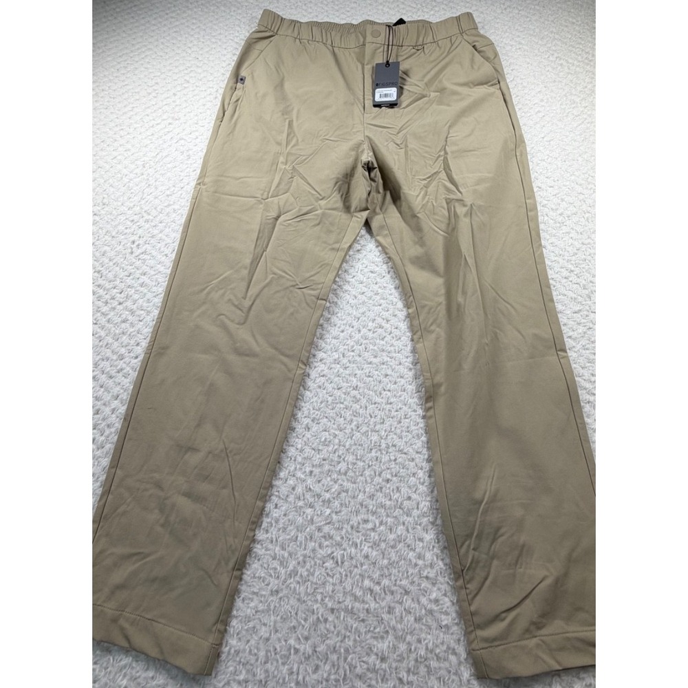 FIGSPRO Tailored Pant Tan Nylon Mens Slim Short Scrub Trouser L M22WW2003S